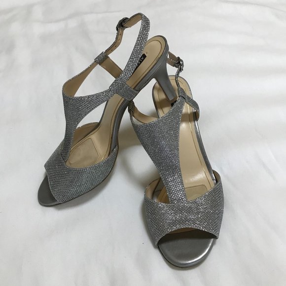 metallic dress sandals